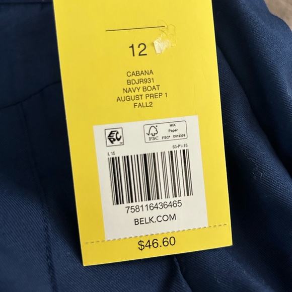 Cabanna pleated navy blue mini skirt - NEW - Picture 5 of 5